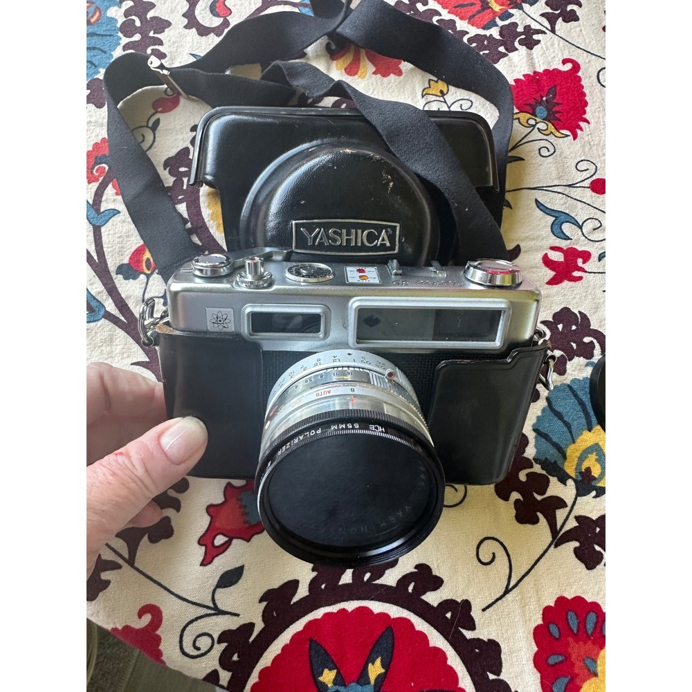 VTG‎ Yashica Electro 35 Rangefinder Camera Yashinon-DX 45mm f1.7 Lens Case Japan